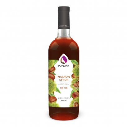 ไซรัปกาแฟ กลิ่นเกาลัด โพโมน่า 1000 มิลลิลิตร (Marron Syrup Pomona 1000 ml.)