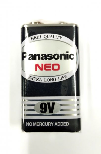 ถ่านไฟฉาย Panasonic NEO รุ่น 6F22NT/1SL ขนาด 9V 1ก้อน