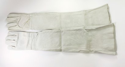 ถุงมือหนังท้องยาวถึงไหล่