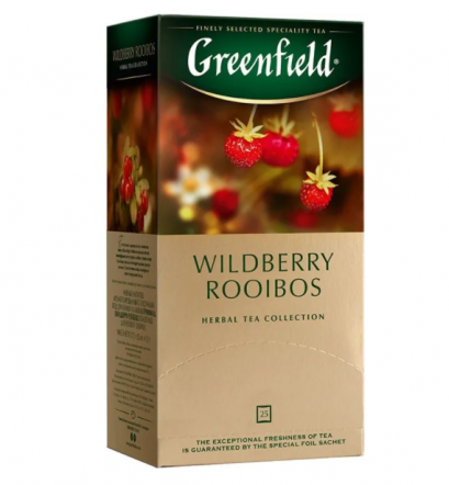 ชาสมุนไพร Greenfield Wildberry Rooibos  ชาดีจากรัสเซีย