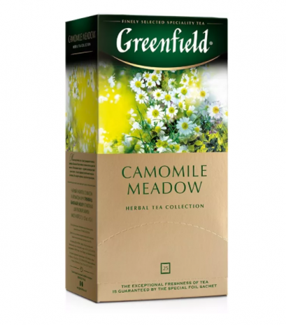ชาสมุนไพร Greenfield Camomile Meadow ชาดำคุณภาพดีจากรัสเซีย
