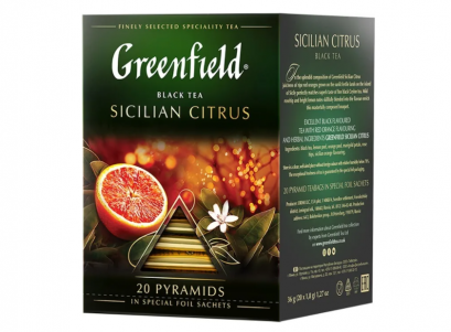 ชาดำ  Greenfield Sicilian Citrus ชาดีจากรัสเซีย