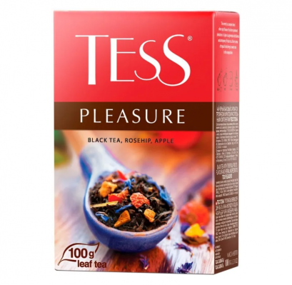ชาดำชนิดใบ Tess Pleasure ชาดีแบรนด์ดังจากรัสเซีย ขนาด 100 กรัม