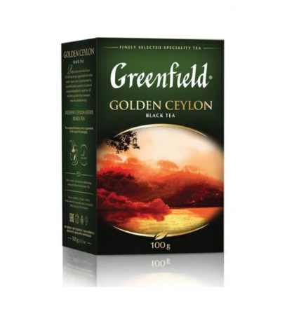 ชาดำชนิดใบ Greenfield Golden Ceylon ชาดีแบรนด์ดังจากรัสเซีย ขนาด 100 กรัม