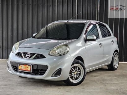 Nissan March 1.2E ปี2018 สีเทา A/Tเกียร์ออโต้