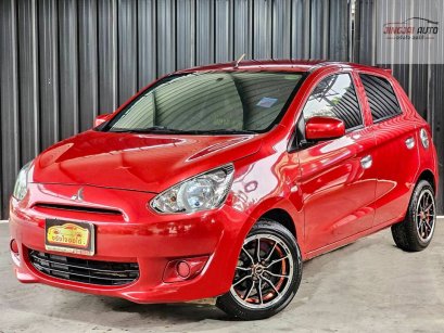 Mitsubishi Mirage​ 1.2GLX ปี2014 สีเเดงเกียร์ธรรมดา