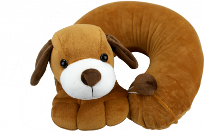 ПОДУШКА ИГРУШКА ДЛЯ ШЕИ СОБАКА