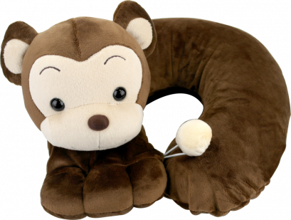 ПОДУШКА ИГРУШКА ДЛЯ ШЕИ ОБЕЗЬЯНКА