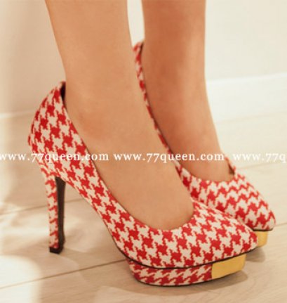 [[พร้อมส่ง]] [Qu-020] Queen++รองเท้า++รองเท้าส้นสูงลายดำ