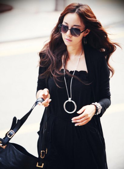  [[*พร้อมส่ง F]] [SZ-9015] Style By Shez++เสื้อคลุม++สีดำยาว แขนยาวและมีกระเป๋า