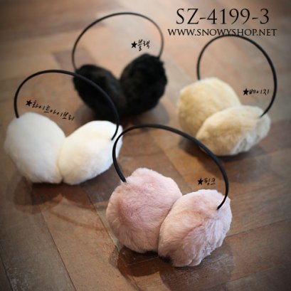  [[*พร้อมส่ง]] [SZ-4199-3] SZ++หูกันหนาว++หูกันหนาวสีชมพูขนเฟอร์