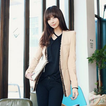  [[*พร้อมส่งS,M,L]] [SZ-3463] Shezyy ++เสื้อสูท++ เสื้อสูทสีครีมพร้อมเลื่อมแต่งด้านในเสื้อ สวยๆ ค่ะ