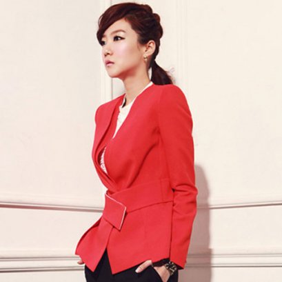  [[พร้อมส่ง S]] [SZ-3692] Shezyy++สูท++เสื้อสูทสีแดง