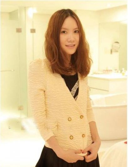  [[พร้อมส่ง]] [Yo-008] Yo++เสื้อ++เสื้อสูทแขนยาวสีขาว สไตล์เกาหลี ติดกระดุมทองหน้าสวยๆค่ะ