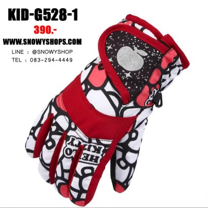 [พร้อมส่ง] [KID-G528-1] ถุงมือกันหนาวเด็กสีแดง ด้านในซับขนกันหนาว กันน้ำ ใส่เล่นหิมะได้ (เหมาะสำหรับเด็ก 2-5ขวบ)