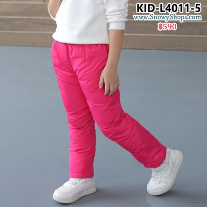 [พร้อมส่ง 100,110] [KID-L4011-5] กางเกงกันหนาวเด็กใส่เล่นหิมะสีชมพู ผ้ากันหนาวกันหนาวอย่างดี ใส่ได้ทั้งเด็กชายและเด็กหญิง