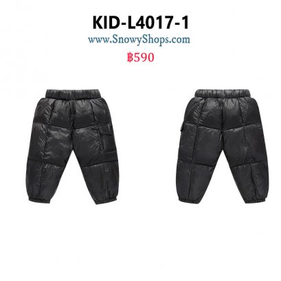 [พร้อมส่ง 80,90,100] [KID-L4017-1] กางเกงกันหนาวเด็กเล็กใส่เล่นหิมะสีดำ ผ้ากันหนาวกันหนาวอย่างดี ใส่ได้ทั้งเด็กชายและเด็กหญิง