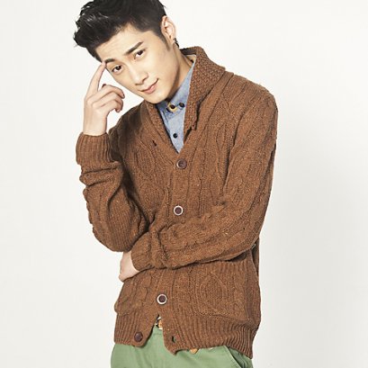  [[พร้อมส่ง M,L]] [Zp-1024] Zzp++เสื้อกันหนาว++เสื้อกันหนาวสีน้ำตาล