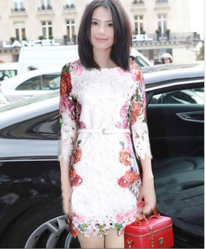  [[*พร้อมส่ง S]] [เดรสลูกไม้] [เดรส] [Do-535] Domyea++ชุดเดรส++ชุดเดรสผ้าลูกไม้สีขาวแต่งลายดอกไม้แขนยาวใส่ออกงานราตรีได้ค่ะ