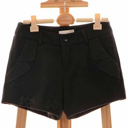  [[*พร้อมส่งS L]] [Qi-153-2] Qian Qian++กางเกง++กางเกงขาสั้นสีดำ มีซับให้อย่างดี