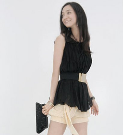 [[พร้อมส่ง]] [SZ-057] SZ++กางเกง++ขาสั้น ใส่เป็นเอี๊ยมก็ได้ค่ะ มีผ้าสายเอี๊ยมให้