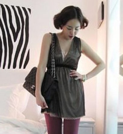      [[*พร้อมส่ง F]] [SZ-1558] SZ++เสื้อ++เสื้อผ้าตาข่าวสีดำเนื้อบาง ซ้อนด้วยเสื้อยืดข้างในสีครีมค่ะ(รุ่นFS8062) 