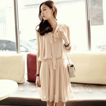  [[*พร้อมส่ง S M L]] [SZ-3620] Shezyy ++เดรส++ เดรสแขนกุดสีครีม