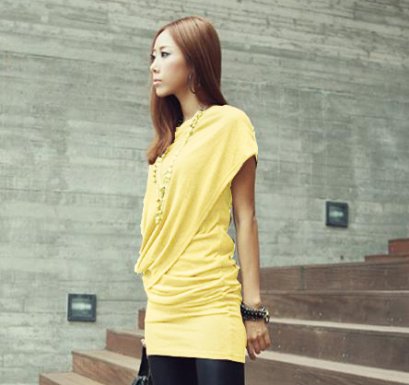 {{SALE 499 บาท}} [[*พร้อมส่ง]] [SZ-8144] SZ++เดรส++เดรสสสีเหลืองผ้ายืดหยุ่นได้ เปิด กระโปรงเข้ารูปค่ะ