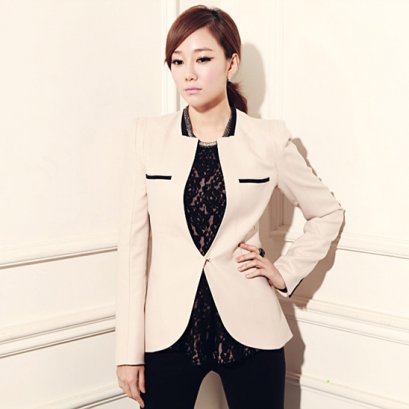  [[*พร้อมส่ง L]] [SZ-9899] Style By SZ++เสื้อสูท++เสื้อสูทสีครีมผ้าฝ้ายสูทอย่างดี ใส่อย่างมีสไตล์