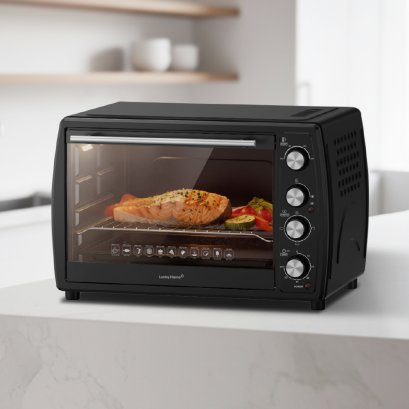 เตาอบไฟฟ้าแบบตั้งโต๊ะ ขนาด 42 ลิตร พร้อมพัดลมกระจายความร้อน 6 ฟังก์ชั่น สีดำด้าน รุ่น EMV-42181