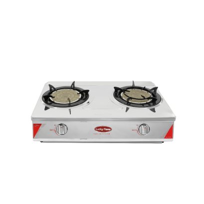 เตาแก๊สอินฟาเรด 2 หัว โครงสร้างสแตนเลส