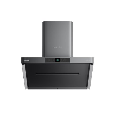 เครื่องดูดควัน แบบติดผนัง สีดำ หน้ากว้าง 90 ซม.