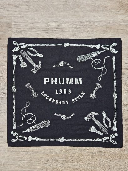 ผ้าพันคอ Bandana สีดำ