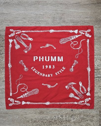 ผ้าพันคอ Bandana สีแดง