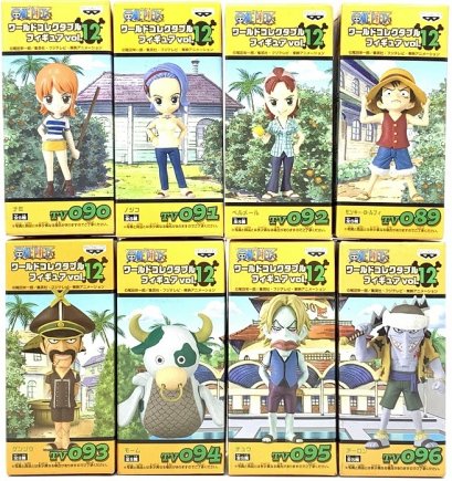 BANPRESTO World Collectable Figure One Piece Vol.12 Complete 8 Piece Set