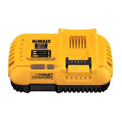 แท่นชาร์จแบตเตอรี่แบบชาร์จเร็ว DEWALT รุ่น DCB118-KR กำลัง 10.8 - 60 โวลต์ 6 แอมป์ สีเหลือง