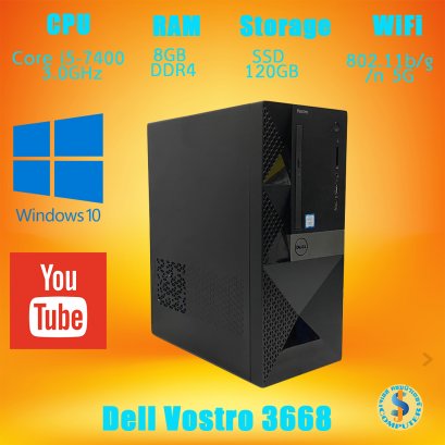 Dell Vostro 3668 Mini Tower Intel Core i5-7400 Ram 8GB HDD 500GB