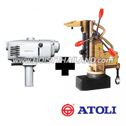 TC12S+TC32 สว่านแท่นแม่เหล็กไฟฟ้าพร้อมฐานเหลี่ยม 2-32 มม. #TC-12S+TC32 "ATOLI"