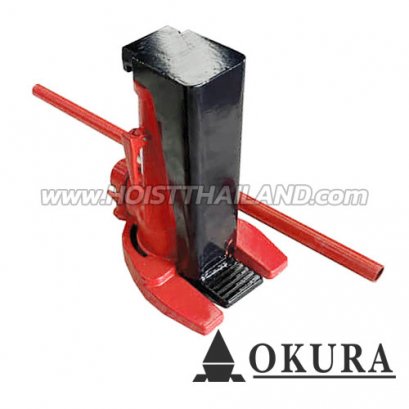 E-OK-10TJ-S แม่แรงยกข้างแบบขันเกลียวระบบก็อกแก็ก-ฟรีมือ ขนาด 10 ตัน "OKURA"