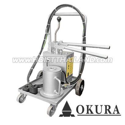E-OK-HF-J100T แม่แรงแยกส่วนไฮโดรลิค ขนาด 100 ตัน แบบรถเข็น (ออโต้) "OKURA"