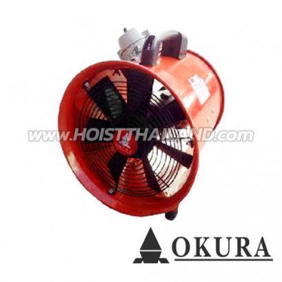 D-OK-24BW-EX (24 นิ้ว) พัดลมท่อระบายอากาศ 24 นิ้ว (ตัวสีแดง) รุ่นมอเตอร์กันระเบิด (เฉพาะพัดลม)