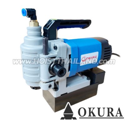 OK-35LS สว่านขาแม่เหล็ก 35 มม. 1500 วัตต์ 220V ใช้กับดอกโฮลคัตเตอร์ (เจ็ทบอร์ท) เท่านั้น OKURA