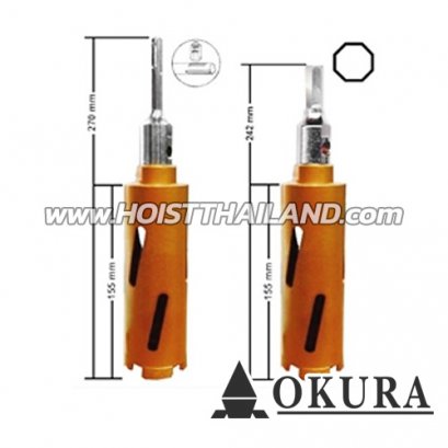 OK-I-CG-HS150 กระบอกเพชรเจาะผนัง 150 มม. (6") OKURA