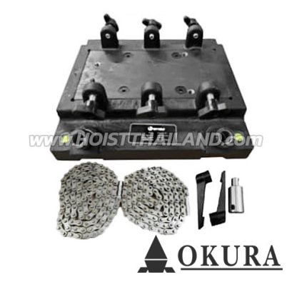 OK-TH550 ฐานสำหรับวางแท่นสว่านขาแม่เหล็ก (ฐานจับกลม) 115x240 มม. ขนาดท่อ 250-550 มม. OKURA