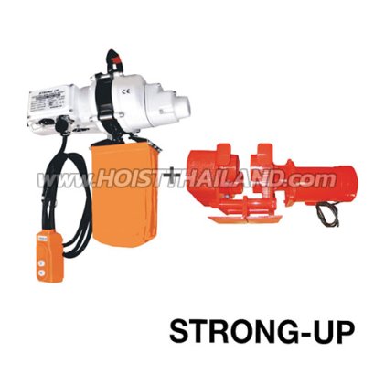 DU-902 (พร้อมขาแขวน) รอกโซ่ไฟฟ้า 1 ตัน 4 ระบบ ไฟ 220V โซ่ยาว 6 เมตร พร้อมขาแขวน STRONG-UP Electric mini chain hoist (Taiwan)
