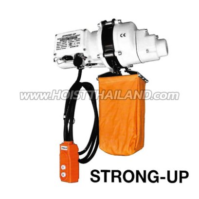 DU-902 รอกโซ่ไฟฟ้า 1 ตัน 2 ระบบ ไฟ 220V โซ่ยาว 6 เมตร STRONG-UP Electric mini chain hoist (Taiwan)