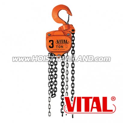 VITAL VL5-90 รอกโซ่มือสาวชนิดตลับลูกปืน 10 ตัน CHAIN BLOCK (ญี่ปุ่น)