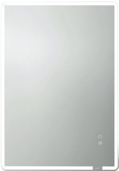 MNL006 กระจกเงากรอบโลหะสีดำพร้อม ไฟ LED เปิดปิดไฟ และระบบไล่ฝ้า 1,000 x 700 mm.