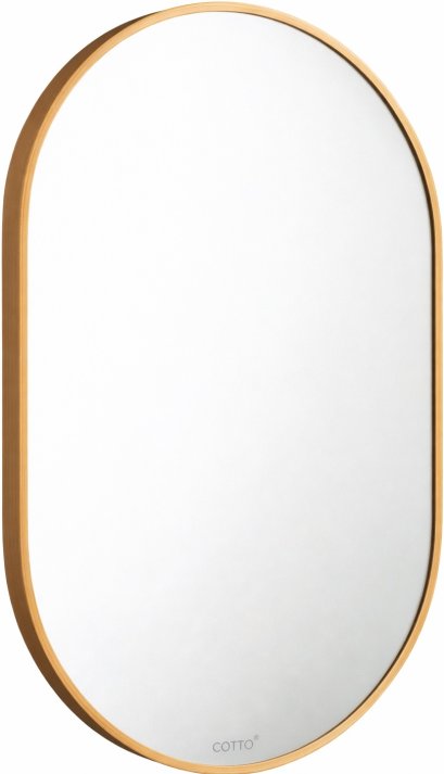 MF3611BGR กระจกกรอบอลูมิเนียมทอง ขนาด 50x75 cm.