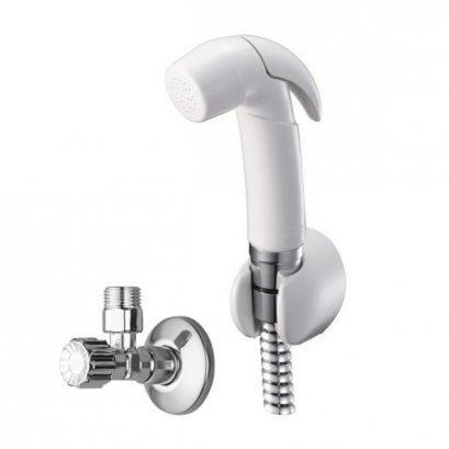 A-4700A-WT สายฉีดชำระ พร้อมสต็อปวาล์ว รุ่น New Douche สีขาว (ยกเลิกการขาย)